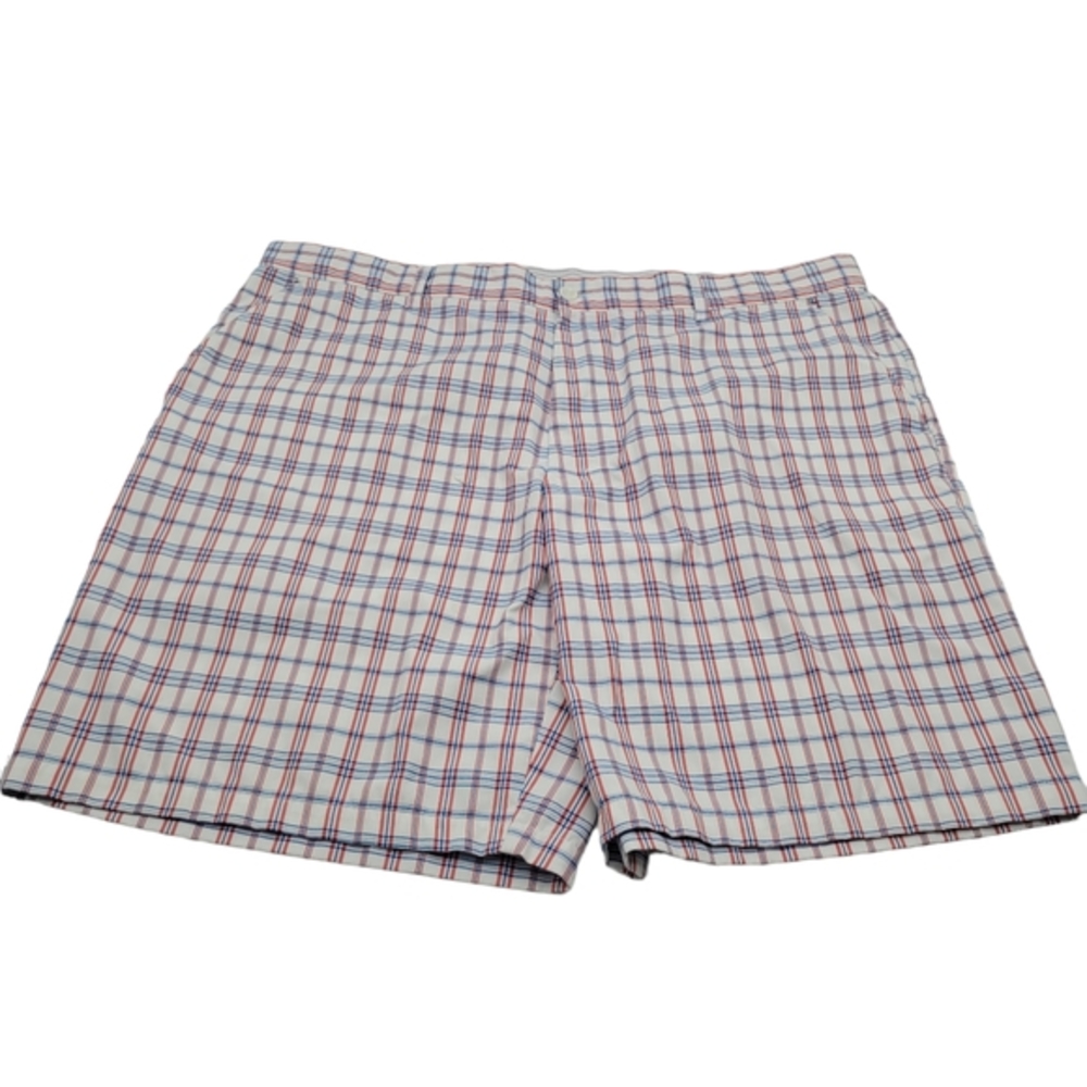 Greg Norman Collection ‎ Plaid Golf Shorts Red White & Blue Mens Sz 44